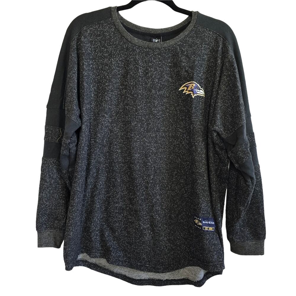 Baltimore Ravens Women's Grey Sweatshirt NFL Team Apparel Size Large